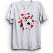 The Fame Poker As Cards, Iskambil, Gamble, Oyun Tasarım Tişört