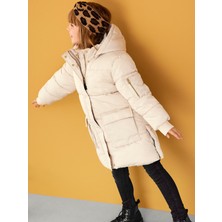 Name İt Kapüşonlu Sarı Kız Çocuk Mont 13205925