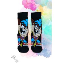 Nixora Store 5'li Çizgi Filmli Karakterli Karışık Renkli Unisex Çorap Kutusu