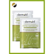 Dermokil Kil ve  Yağlı Peeling Etkili Ayak Maskesi 35 ml 2 ' Li Set