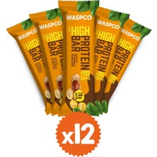 Waspco Yüksek Protein Bar - Yer Fıstık Ve Kakaolu 50g X 12 Adet