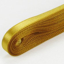 Parti Vitrini Gold (Altın) Saten Kurdela 1 Cm. x 10 Metre