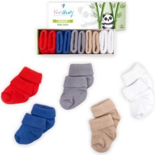 Novibaby 5'li Bambu Yenidoğan Bebek Çorabı I Cold Weather I 0-6 Ay