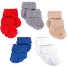 Novibaby 5'li Bambu Yenidoğan Bebek Çorabı I Cold Weather I 0-6 Ay