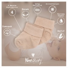 Novibaby 5'li Bambu Yenidoğan Bebek Çorabı I Cold Weather I 0-6 Ay