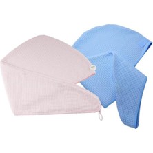 24 Silva Network Silva Mikrofiber 2’Li Saç Bonesi Pembe-Mavi 2020