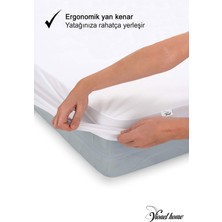 Vionel Home  Pamuk, Full Kenar Fitted Sıvı Geçirmez, Çift Kişilik Yatak Koruyucu Alez 160 x 200