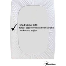 Vionel Home  Pamuk, Full Kenar Fitted Sıvı Geçirmez, Çift Kişilik Yatak Koruyucu Alez 160 x 200