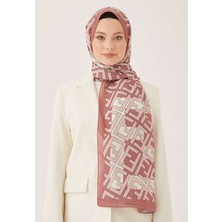 Losyana F Desen Krep Şal Pudra