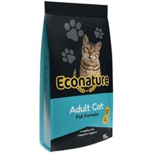 Econature Balıklı Yetişkin Kedi Maması 15 kg