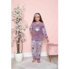 Pijadore Kız Çocuk Polar Welsoft Kışlık Pijama Takımı