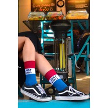Nixora Store 5'li Yazılı Desenli Unisex Tenis Çorabı Kutusu