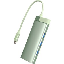 Tianyuheo USB Hub 5gbps Yüksek Hızlı Aktarım Ultra Ince USB Hub Genişletme Sürücüsüz (Yurt Dışından)