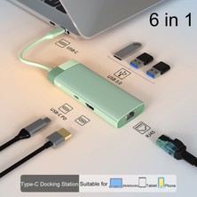 Tianyuheo USB Hub 5gbps Yüksek Hızlı Aktarım Ultra Ince USB Hub Genişletme Sürücüsüz (Yurt Dışından)