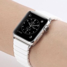 Nezih Case Apple Watch 2/3/4/5/6/7/8/se 38MM 40MM 41MM Seramik Baklalı (Kadifemsi Hissiyat) Kordon