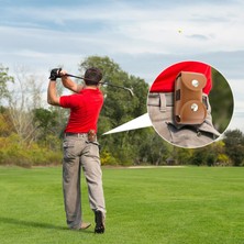 ST Decor Golf Topu Kemer Bel Çanta Tutucu Golf Onarım Aracı, Top, Tee Kahve (Yurt Dışından)
