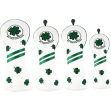 ST Decor 4 Pcs Dayanıklı Golf Kapağı Kulübü Headcover No. Tag Accessories 4 Pcs Beyaz (Yurt Dışından)
