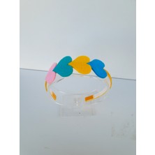 Kalben Accessories Tasarım Kalp Çocuk Saç Tacı, Çocuk Saç Taç, Çocuk Taç, Çocuk Saç Toka, Tarz Çocuk Taç