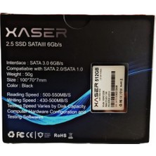 Xaser 512 GB 2.5" 550/500 Mb/s Sata 3 SSD