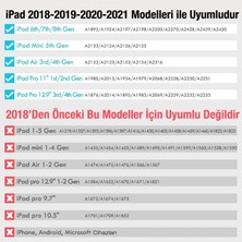 Coofbe Apple Pencil 2. Nesil Ipad 7. Nesil Uyumlu  Kapasitif Stylus Kalem, Aktif Versiyon Iphone, Ipad Dokunmatik Kalem