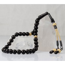 Takı925 1000 Ayar Kazaz Püsküllü Oltu Taşı Tesbih