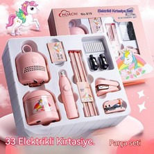 Nightrose 12 Parça Kırtasiye Seti - Pembe (Yurt Dışından)