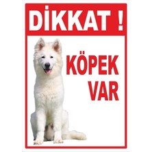 Printhome Uyarı ve Yönlendirme Levhaları " Dikkat Köpek Var" 25X35CM Dekota Levha