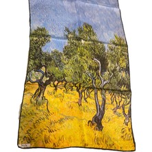 Turkish Silk Store Van Gogh Zetin Ağaçları Ipek Fular