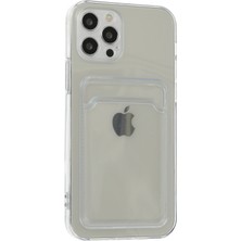 Dijimedia iPhone 12 Pro Kılıf Kart Şeffaf Silikon - Şeffaf