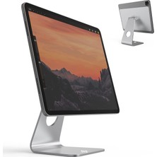 MTK Moveteck Manyetik Magsafe Metalik iPad Standı Tutucu 360 Derece Dönen Ayarlanabilir Ipad Pro 12.9 Inç 3 /4 / 5/6.nesil Ofis Tip