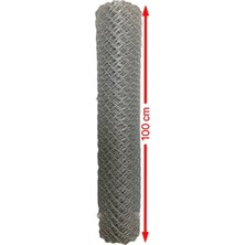 Cihan Çit Galvanizli Örgü Tel Bahçe Çiti - 2,00 mm Kalınlık 65x65 Göz Aralığı H:100 cm L:10 Metre