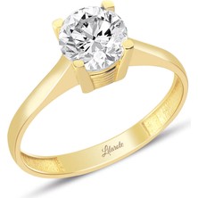 Lilarote 8 Ayar Tektaş Yüzük