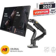 Daytona Northbayou F160 17-27'' Çift Kol 2-9 kg Amortisörlü Monitör Standı (Yeni Versiyon)