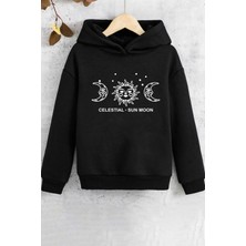 Trendypassion Çocuk Celestial Sun Moon Baskılı Sweatshirt