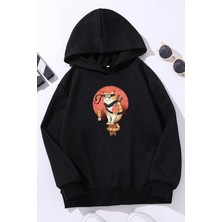 Trendypassion Çocuk Shinobi Kedi Baskılı Sweatshirt