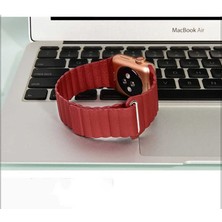 OMobile Apple Watch Ultra 49MM Kordon Krd-09 Deri Lop Strap Kayış