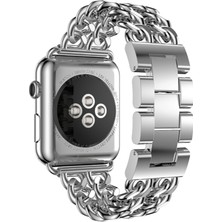 OMobile Apple Watch Ultra 49MM Kordon Cowboy Metal Strap Kayış