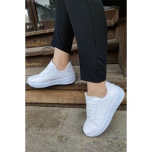 Beyaz Günlük Rahat Yürüyüş Unisex Spor Ayakkabı Air V2 Beyaz