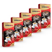 ESPRESSOMM Premium Red Alüminyum Kapsül Kahve 50'li Nespresso Uyumlu