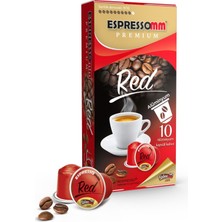 ESPRESSOMM Premium Red Alüminyum Kapsül Kahve 50'li Nespresso Uyumlu