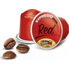 ESPRESSOMM Premium Red Alüminyum Kapsül Kahve 50'li Nespresso Uyumlu