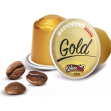 ESPRESSOMM Premium Gold Alüminyum Kapsül Kahve Nespresso® Uyumlu 100 Adet