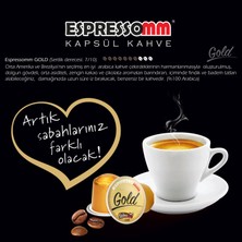 ESPRESSOMM Premium Gold Alüminyum Kapsül Kahve Nespresso® Uyumlu 100 Adet