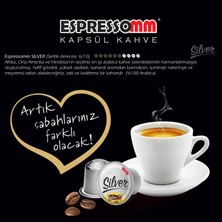 ESPRESSOMM Premium Silver Alüminyum Kapsül Kahve Nespresso® Uyumlu 100 Adet