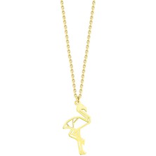 Engingold 14 Ayar Altın Flamingo Kolye