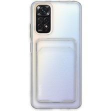 Happycase Xiaomi Redmi Note 11 Kılıf Kart Şeffaf Silikon - Şeffaf