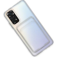 Happycase Xiaomi Redmi Note 11 Kılıf Kart Şeffaf Silikon - Şeffaf