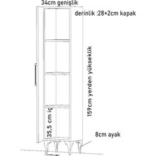 Yaman Dekorasyon Çok Amaçlı Banyo Dolabı