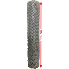 Cihan Çit Galvanizli Örgü Tel Bahçe Çiti - 2,00 mm Kalınlık 60X60 Göz Aralığı H:100 cm L:10 Metre