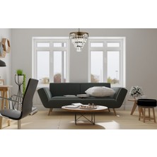 Avonnı AV-60192-E40 Eskitme Kaplama Klasik Avize E27 Metal Kristal 40CM